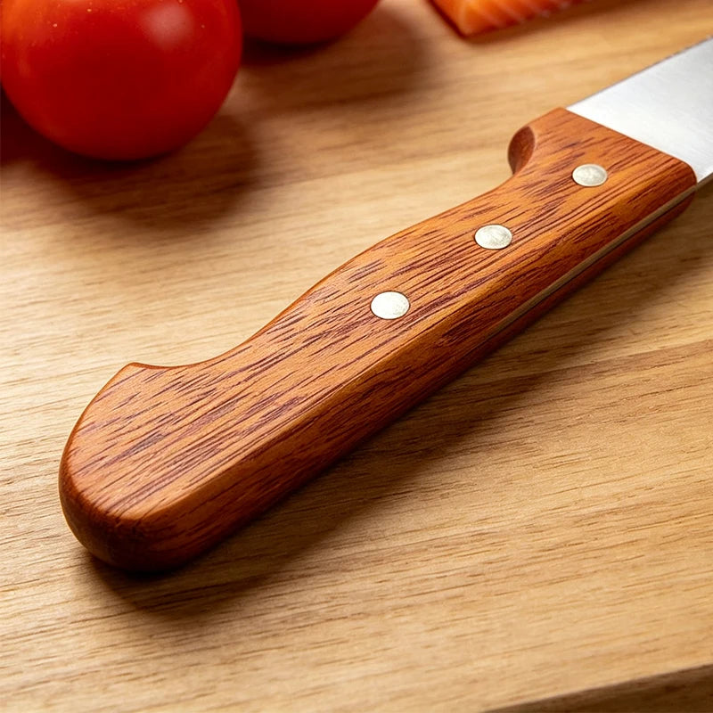 Wood Handle Boning Knife – Stainless Steel Kitchen Chef Knife Boning Chef Knife Axl