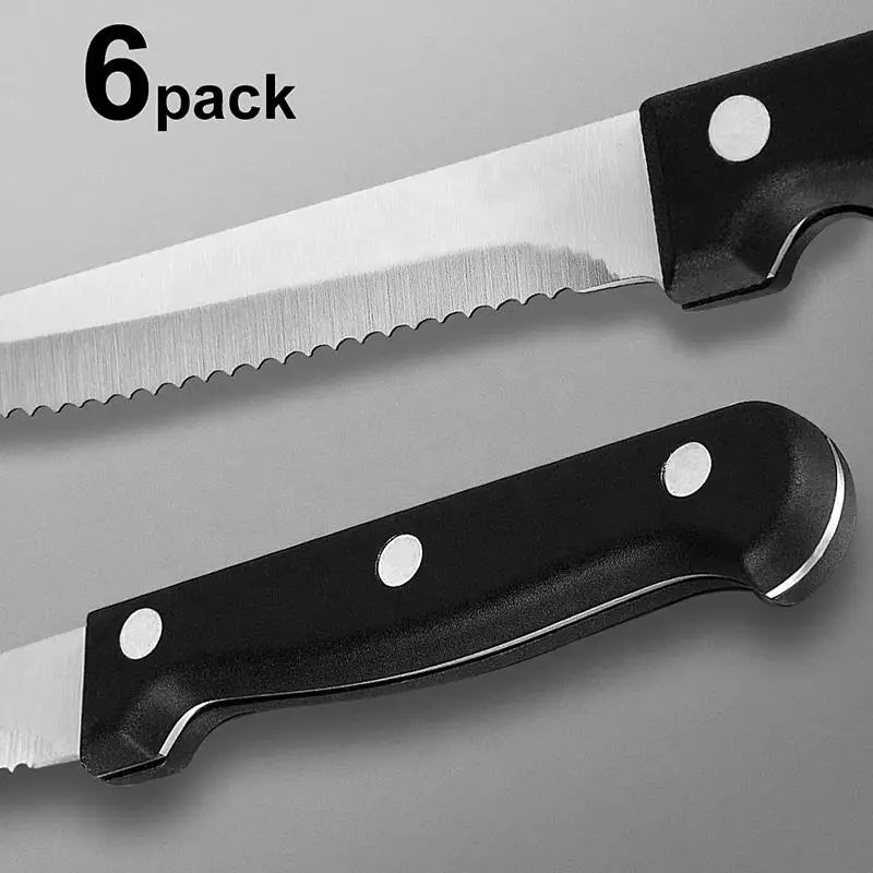 Steak Knives Set 4–16 Pcs Full Tang Serrated Stainless Steel Steak Knife Set Axl