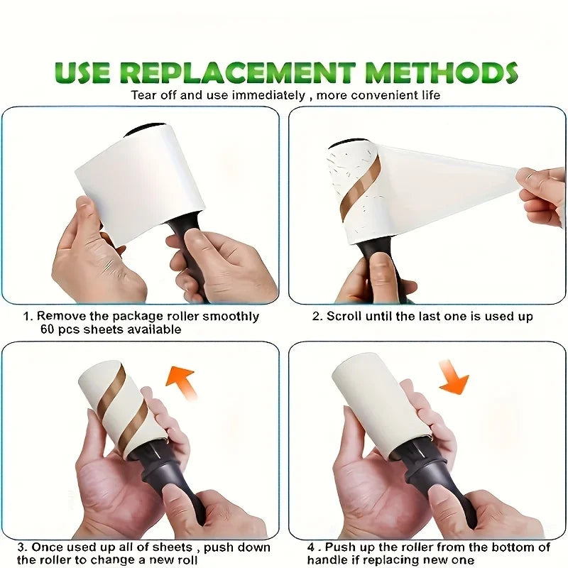 Ultra Sticky Lint Roller Set – Pet Hair Remover 3/5/8 Pack Lint Roller Set Axl