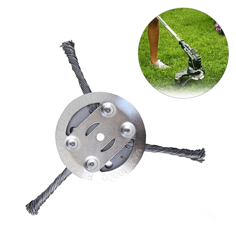 Steel Wire Grass Trimmer Head – Weed Remover Replacement Trimmer Replacement Head Axl A2