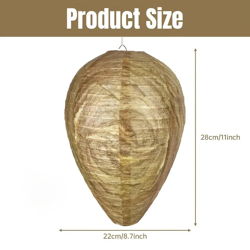 Artificial Wasp Nest Decoy – Hanging Outdoor Bee Deterrent Wasp Nest Decoy Axl
