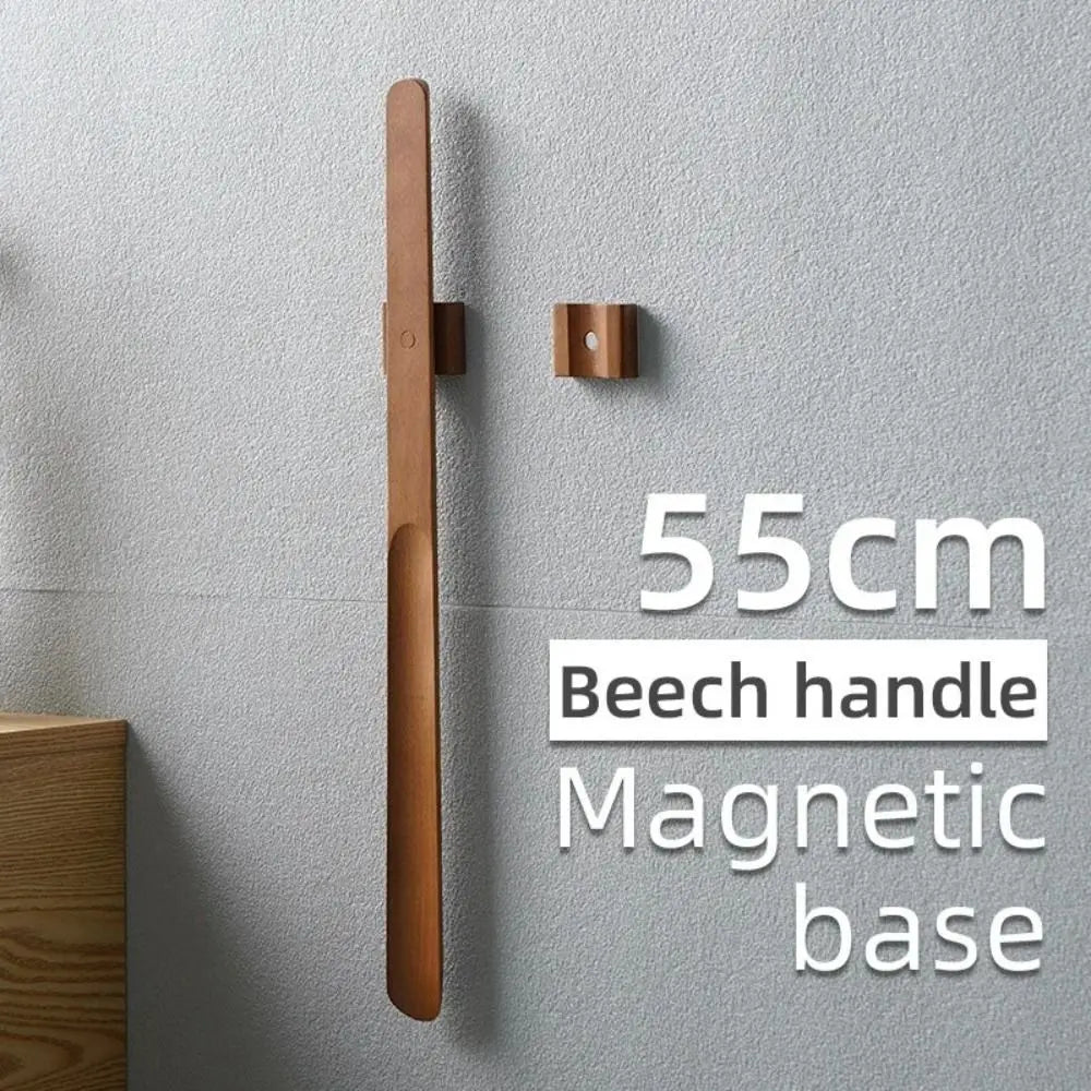 Magnetic Wooden Handle Shoehorn – No-Bend Shoe Horn 30/55cm Long Handle Shoehorn Axl
