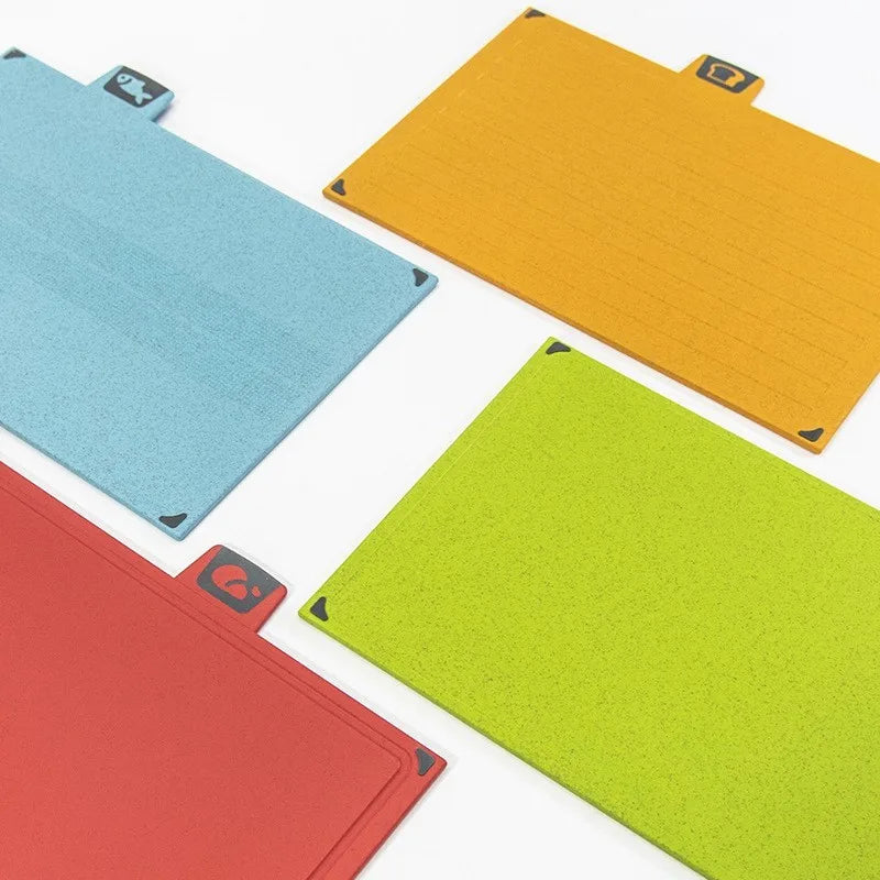 5-Piece Food Grade Cutting Board Set | Color-Coded with Stand Cutting Board Set Axl