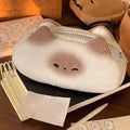 French Toast Plush Pencil Case – Large Capacity Pen Bag Plush Pencil Case Axl WHITE