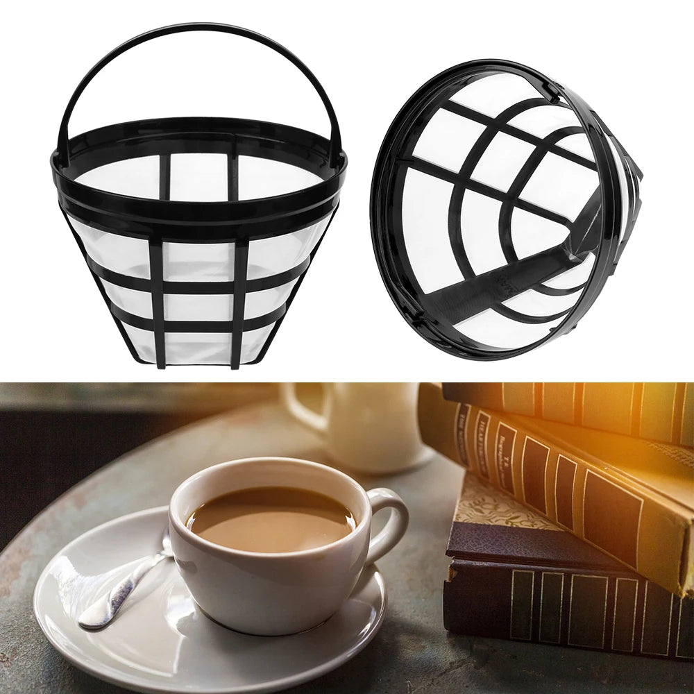 Reusable Basket Coffee Filter – Nylon Mesh Strainer for Drip Makers Coffee Filter Axl