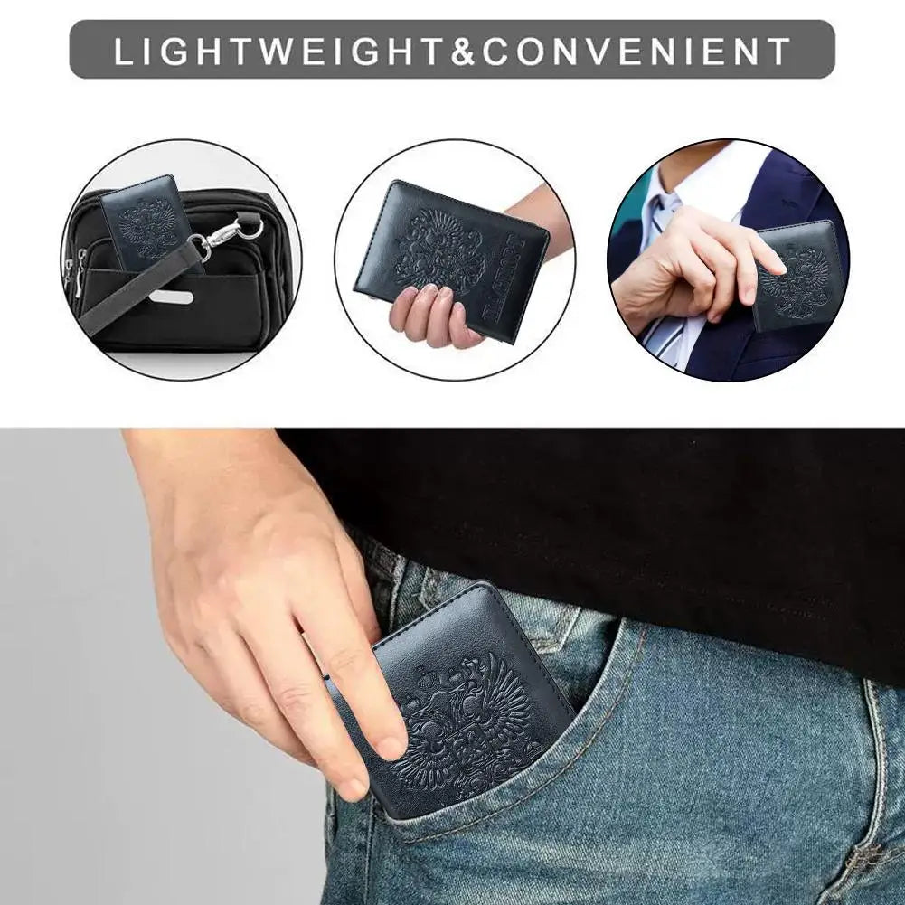 Embossed Passport & Ticket Holder Wallet | Travel Document Case Passport Holder Wallet Axl