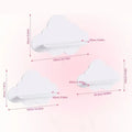 Cloud Shape Floating Wall Shelves – Set of 3 WPC Storage Rack Floating Wall Shelves Axl 3pcs