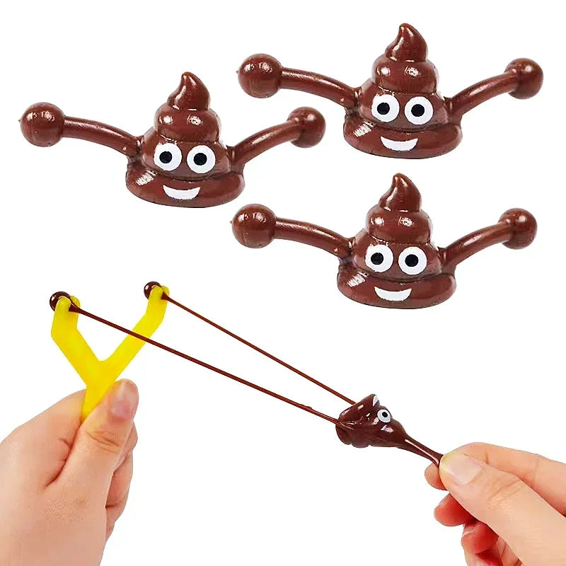 8-Set Catapult Poop Shooting Toy – Kids Party Carnival Gift Novelty Catapult Toy Axl