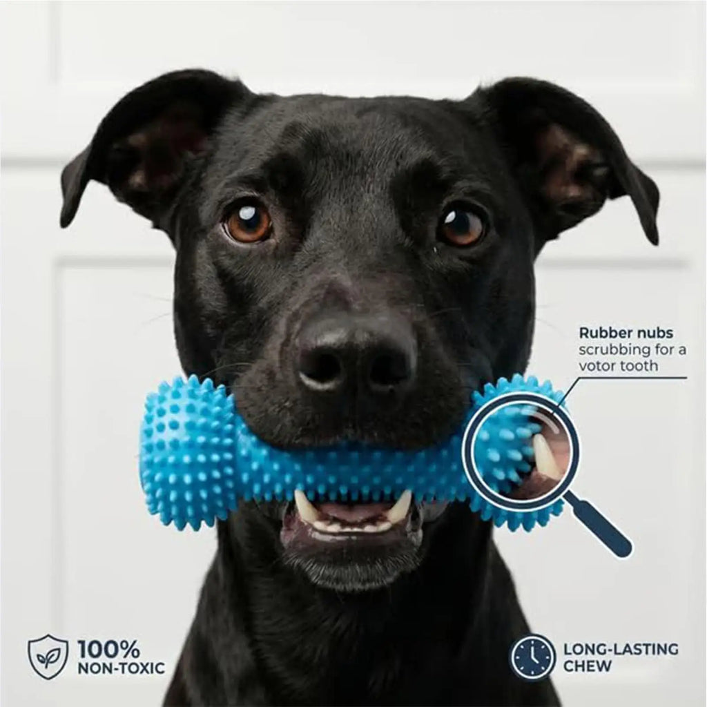 Dog Dental Chew Toy – Dual-Action Teeth Cleaning Puppy Teether Dog Dental Chew Toy Axl