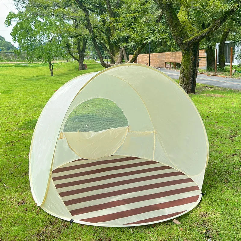 Portable Quick-Open Beach Tent – 3-4 Person Waterproof Shelter Pop-Up Beach Tent Axl