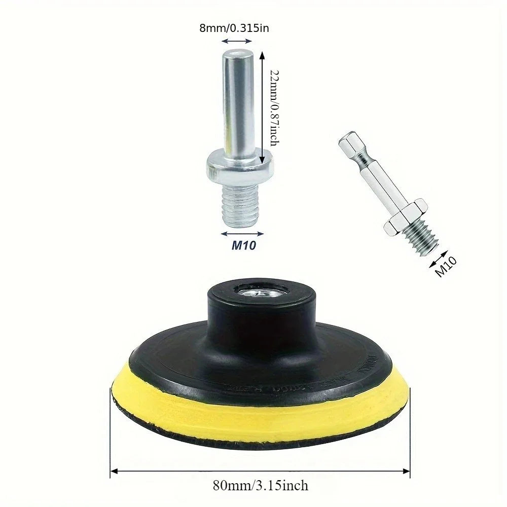 Sanding Pad & Hex Drill Adapter for Grinders & Polishers Sanding Pad Adapter Axl