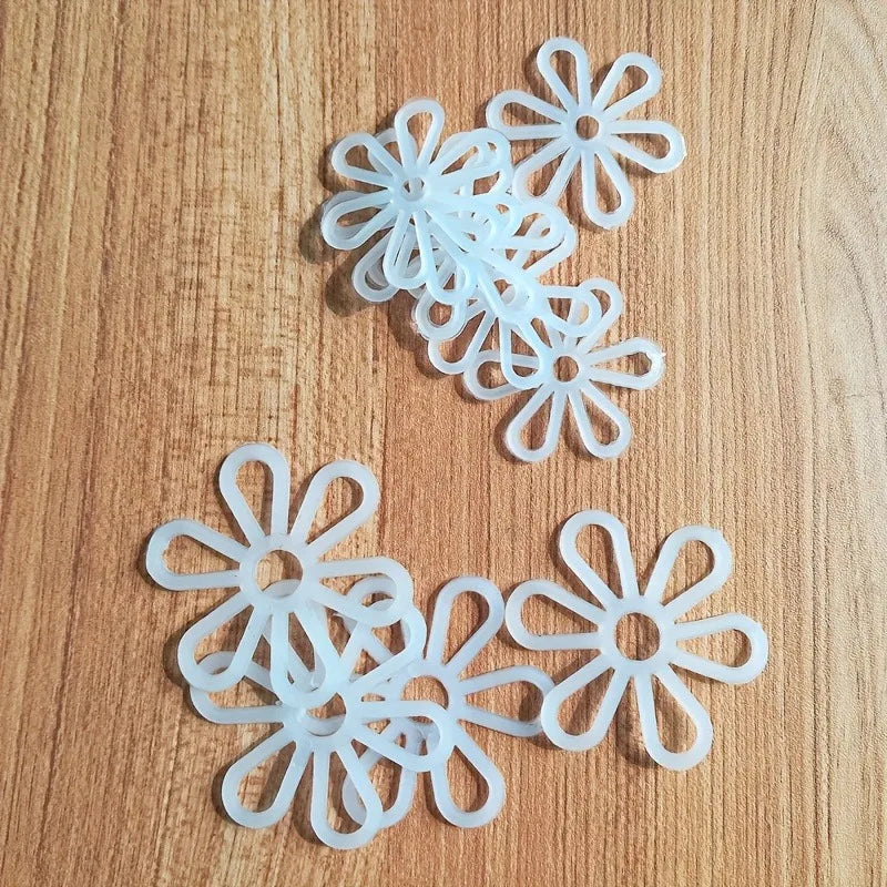 50Pcs Plastic Six-Petal Flower Shaping Pieces – Knitting Crafts Knitting Craft Accessory Axl
