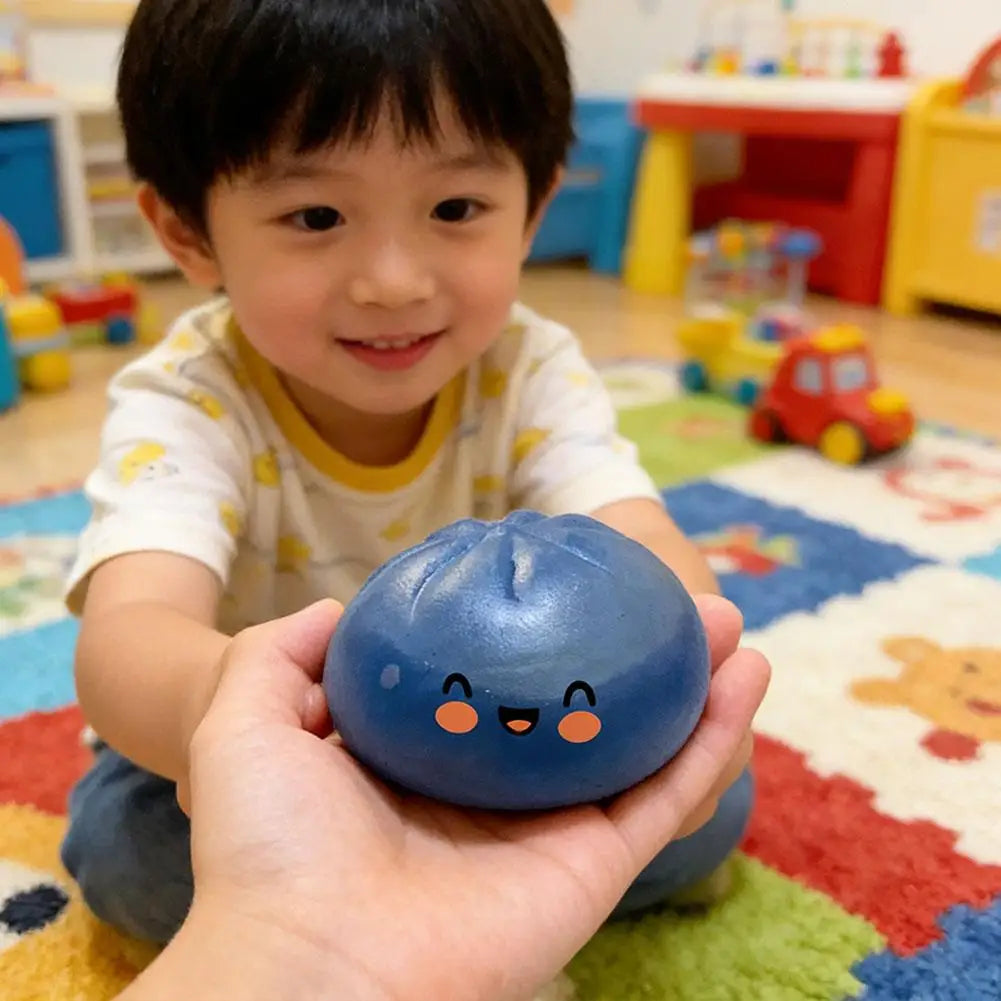 Steamed Bun Squishy Squeeze Fidget Toy – Sensory Party Gift Squishy Fidget Toy Axl