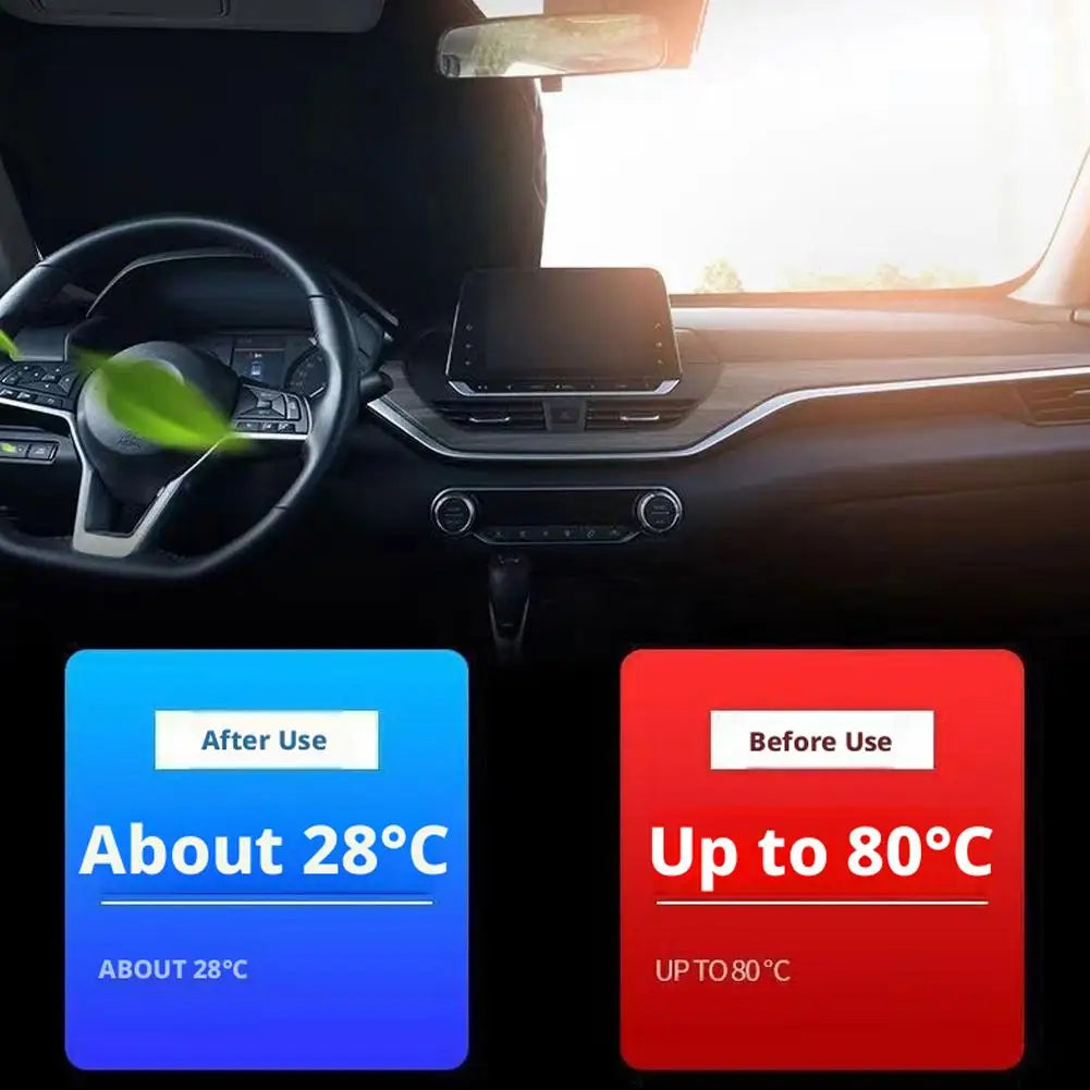 Foldable Car Windshield Sun Shade – UV Block for Cars & SUVs Car Sun Shade Axl