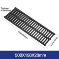 Resin Plastic Trench Drain Cover Grate – Garage, Driveway & Outdoor Drain Cover Grate Axl 500X150X20mm