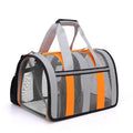 Airline Approved Pet Carrier Bag for Cats & Dogs 34x24cm Pet Travel Carrier Axl Orange S 34x24x24CM