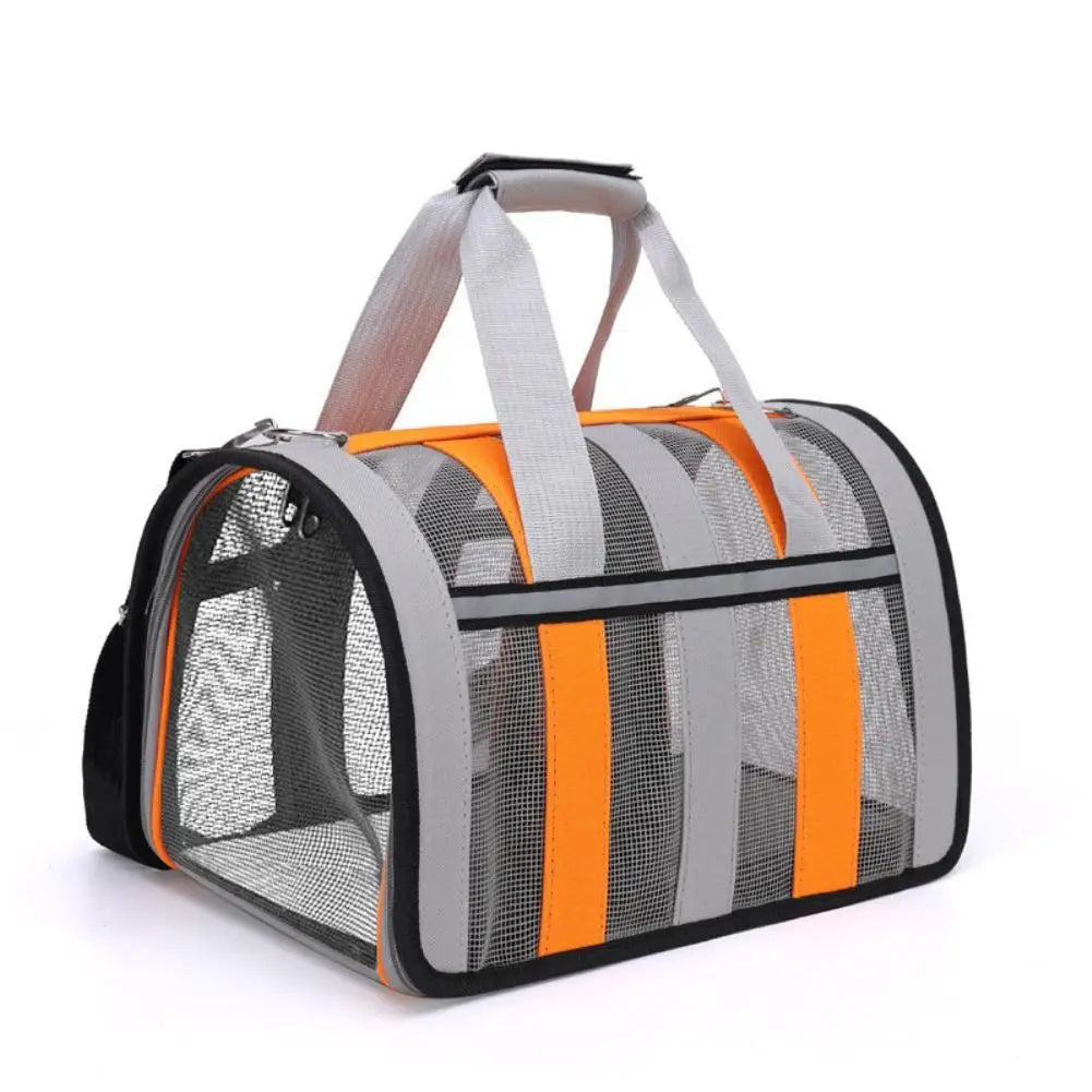 Airline Approved Pet Carrier Bag for Cats & Dogs 34x24cm Pet Travel Carrier Axl Orange S 34x24x24CM
