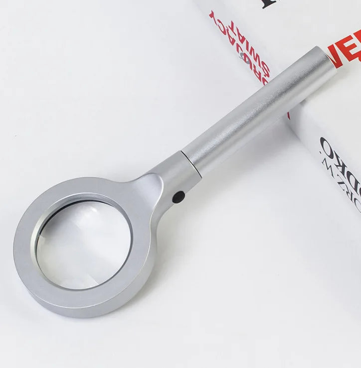 LED Magnifying Glass – Zinc Alloy Metal & Optical Glass Lens LED Magnifying Glass Axl