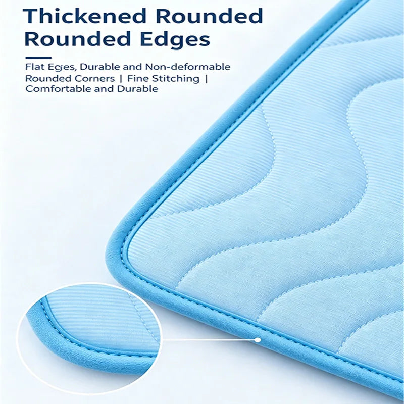KEMORELA Cooling Pet Mat – Ice Silk Bed for Dogs & Cats Pet Cooling Mat Axl