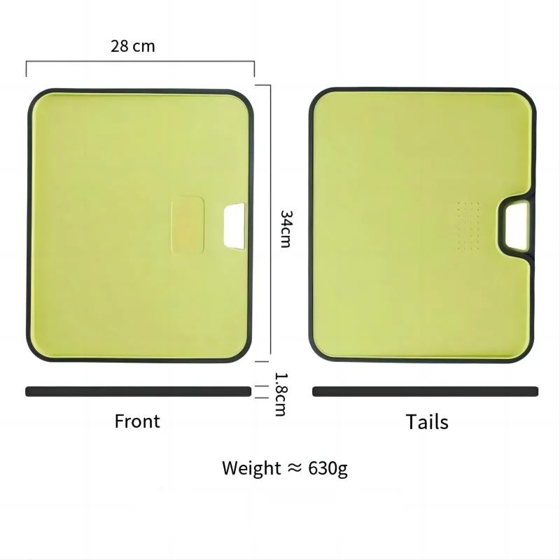 Wheat Straw Cutting Board with Garlic Grinder & Spill Guard Cutting Board Axl