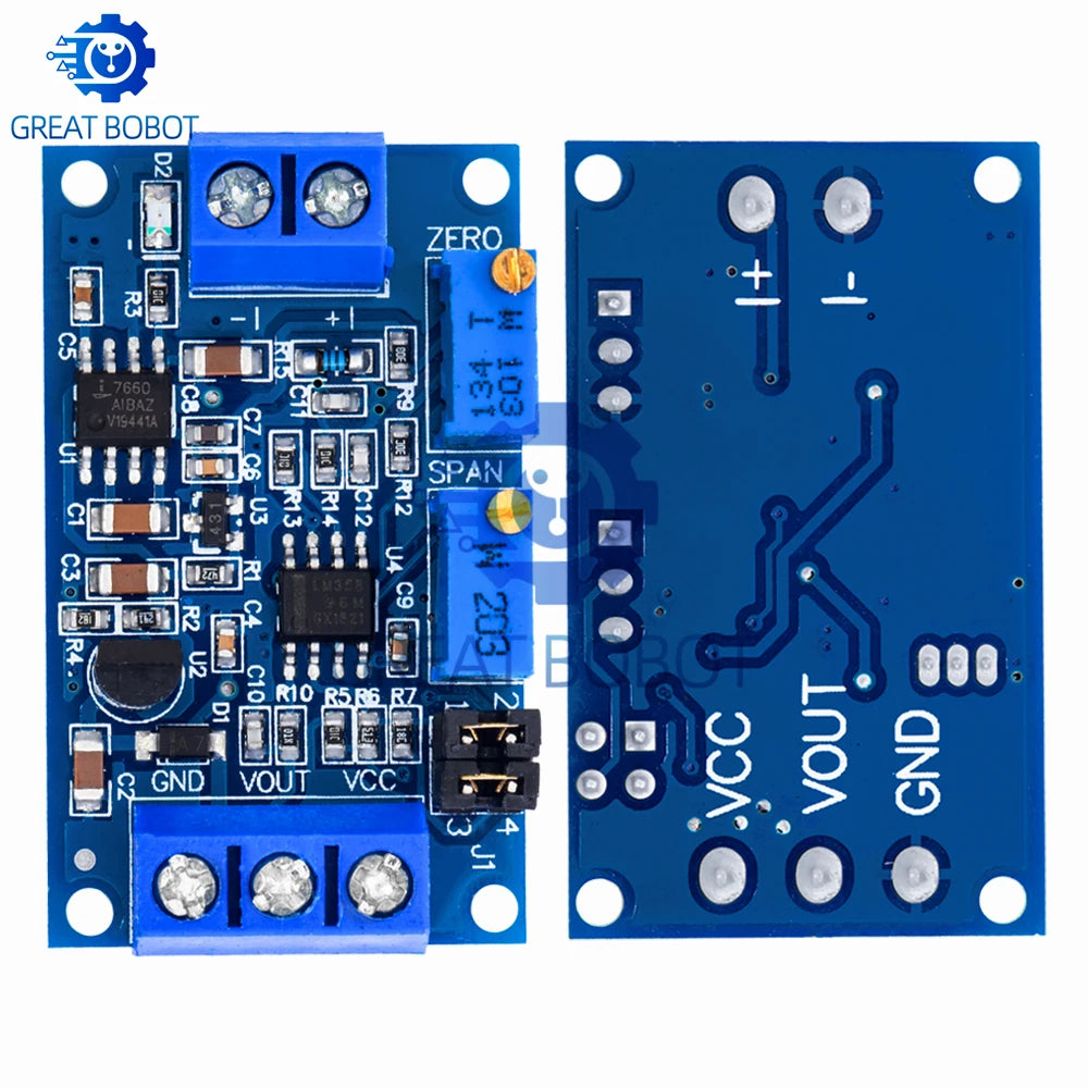 Current to Voltage Converter Module 0-20mA/4-20mA to 0-10V Signal Converter Module Axl