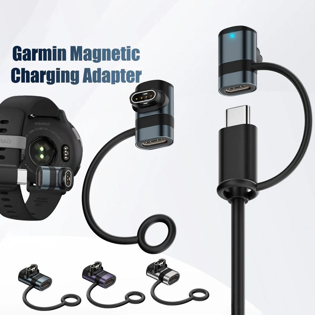 USB-C Charger Adapter for Garmin Fenix 7/6/5 & Forerunner Smartwatch Charger Adapter Axl