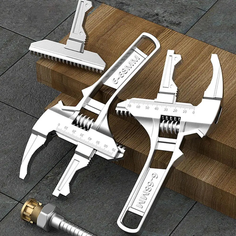 Adjustable Pipe Wrench 6-68mm | Aluminum Alloy Spanner Tool Adjustable Pipe Wrench Axl