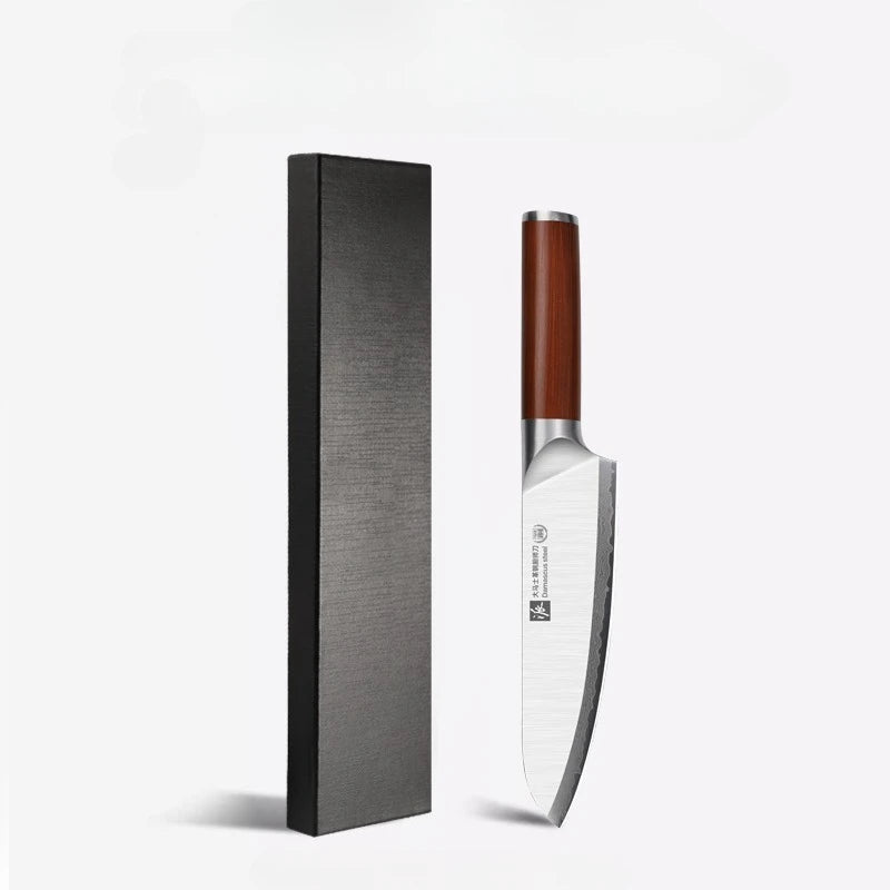 PLYS Damascus Steel Chef Knife – Japanese Style & Gift Box Damascus Chef Knife Axl WHITE
