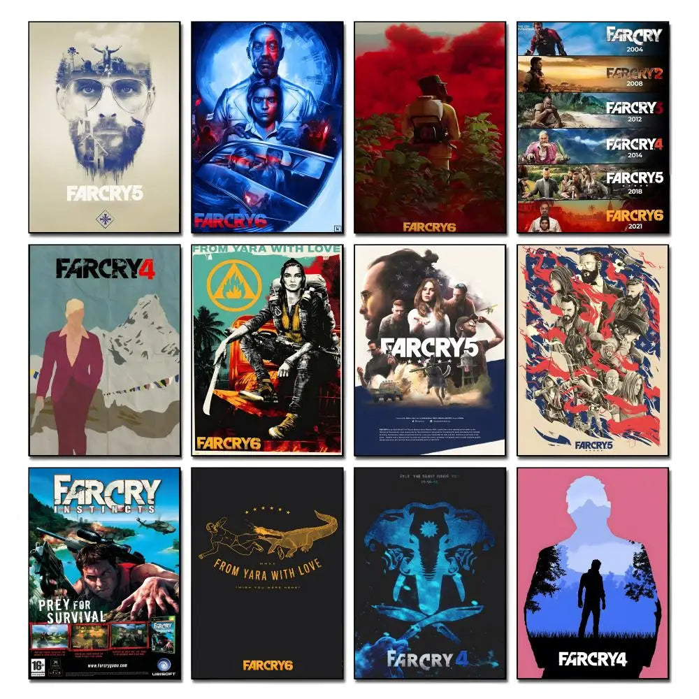 Far Cry Game Poster – HD Waterproof Wall Art Print Gaming Wall Poster Axl
