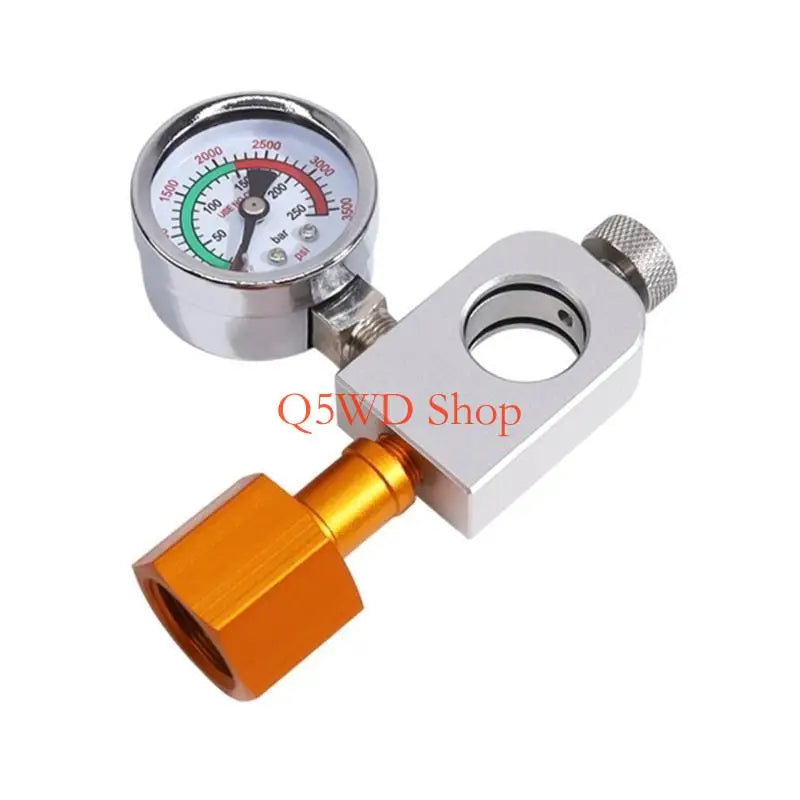 CO2 Quick Connector Refill Adapter | CGA320 W21.8 G58 & 3500 PSI Gauge CO2 Refill Adapter Axl