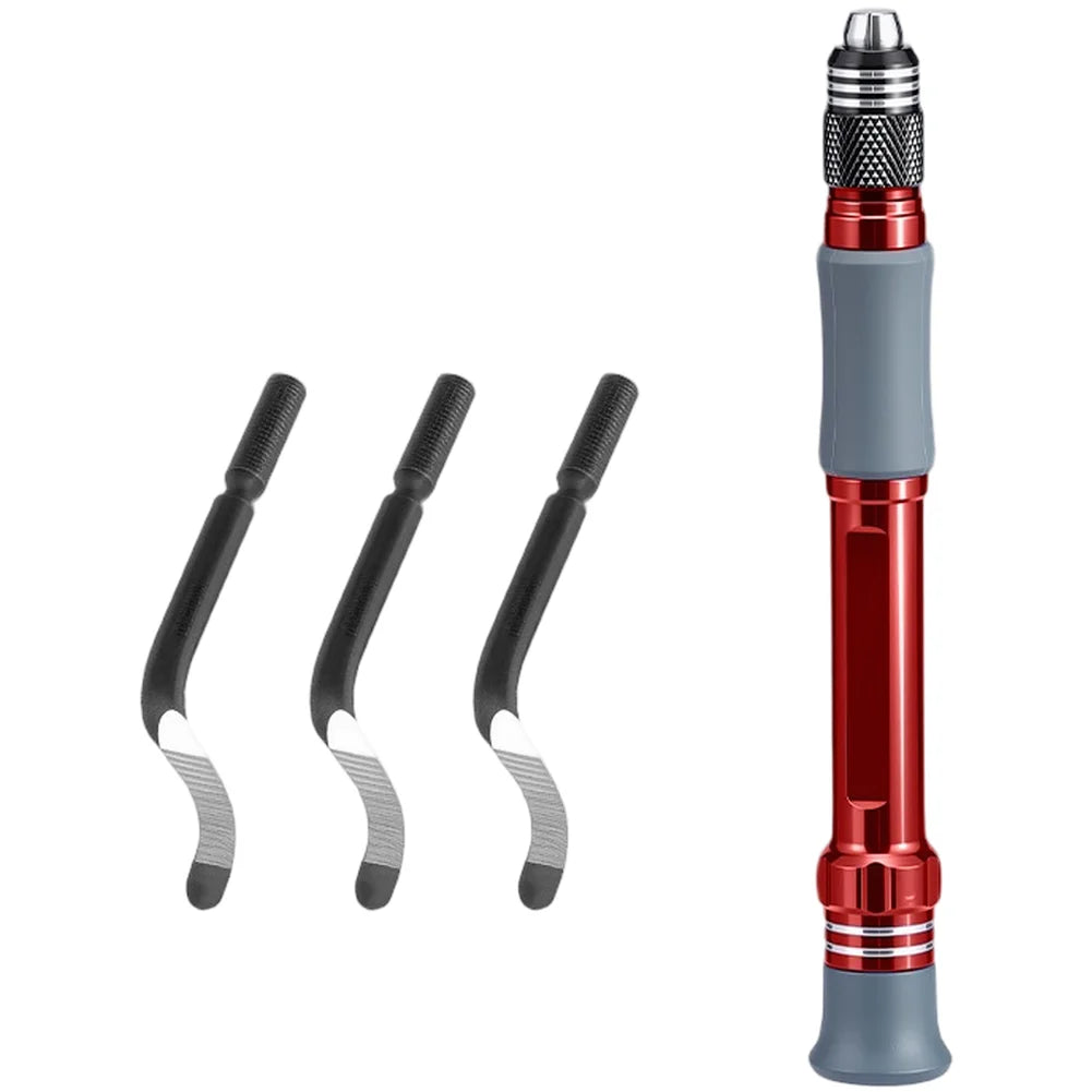 Deburring Tool Aluminum Handle – Burr Cutter for Metal & Wood Deburring Hand Tool Axl Red China Mainland