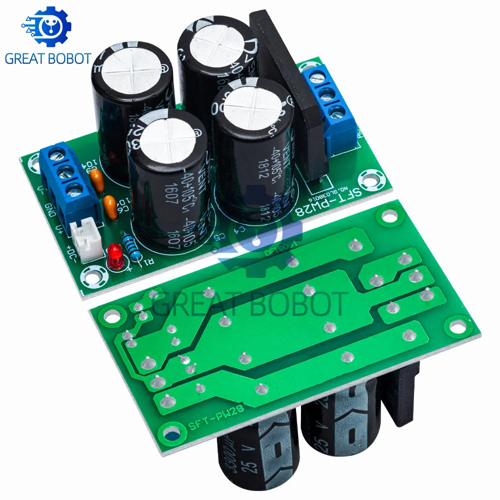 PW28 Dual Power Filter Amplifier Board 25A Rectifier DIY Kit Power Supply Board Axl