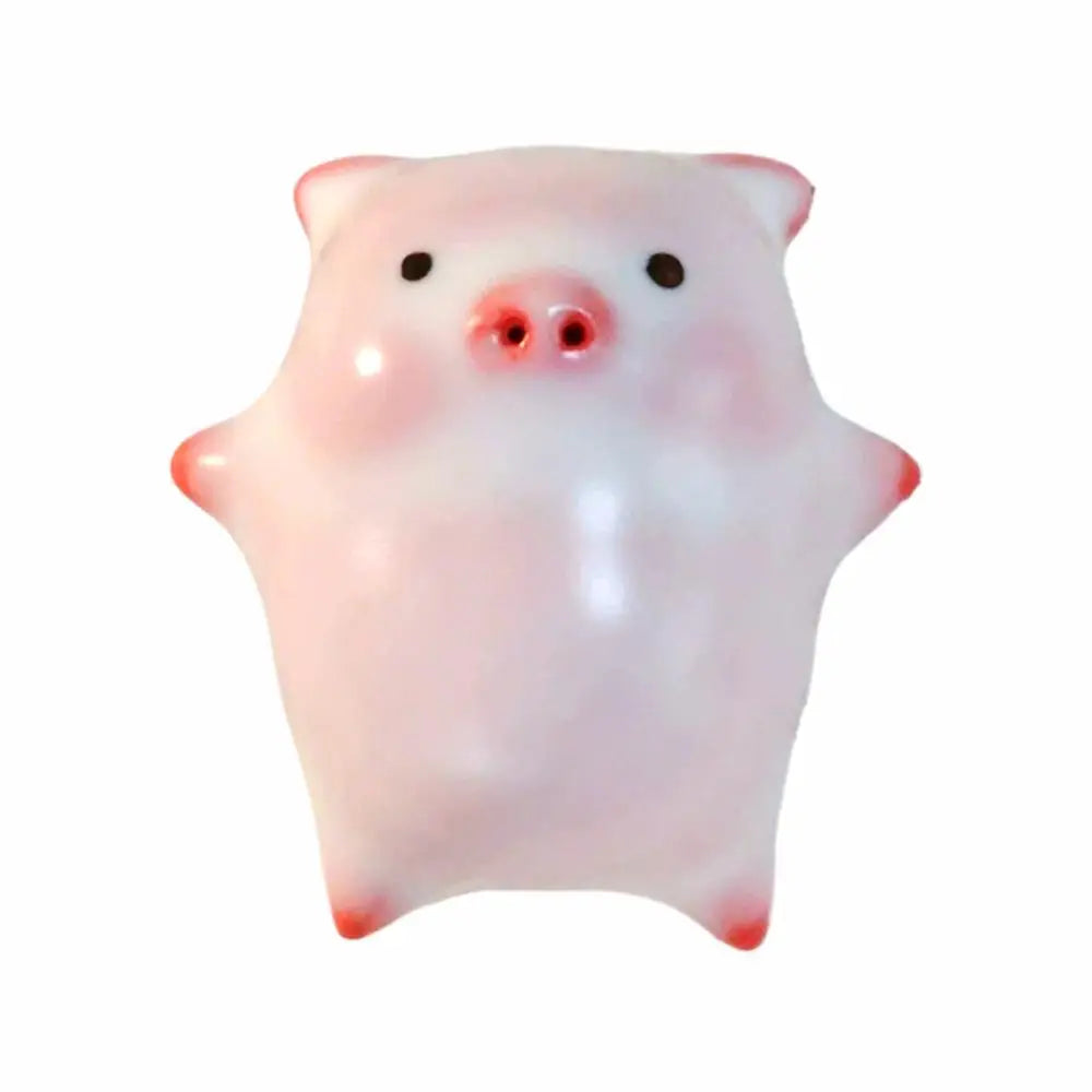 Ceramic Bubble-Blowing Pig Tea Cup Set – Fun Tea Pet Gift Novelty Tea Cup Set Axl Light Grey