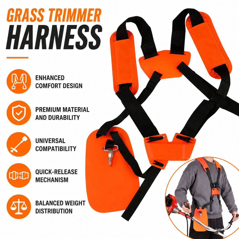 Double Shoulder Harness Strap for Brush Cutter & Trimmer Trimmer Harness Strap Axl