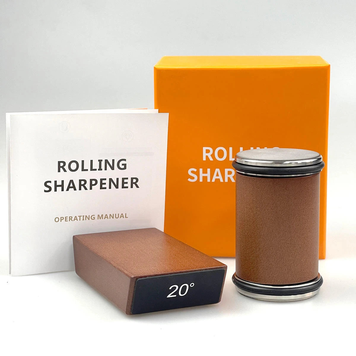 Sunnecko Fixed-Angle Rolling Knife Sharpener Kit | 15° & 20° Knife Sharpener Kit Axl M