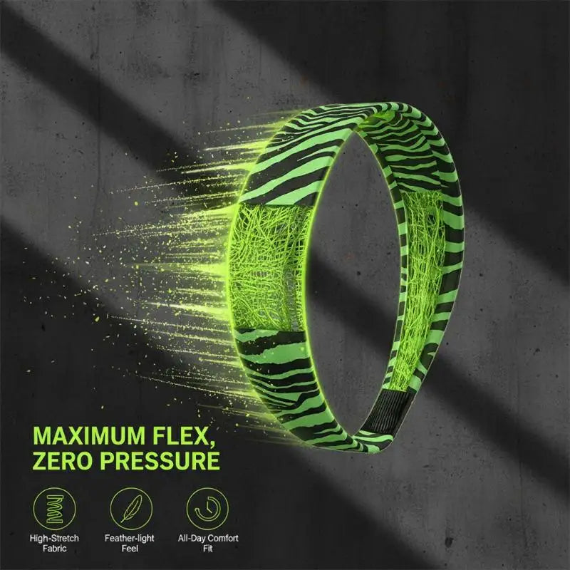 Women's Zebra Print Sports Hairband – Retro Animal Print Sports Hairband Axl