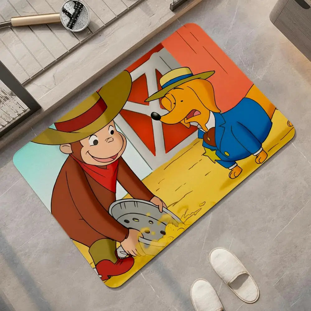 Cartoon Diatomite Bath Mat – Quick Dry, Absorbent, Non-Slip Diatomite Bath Mat Axl