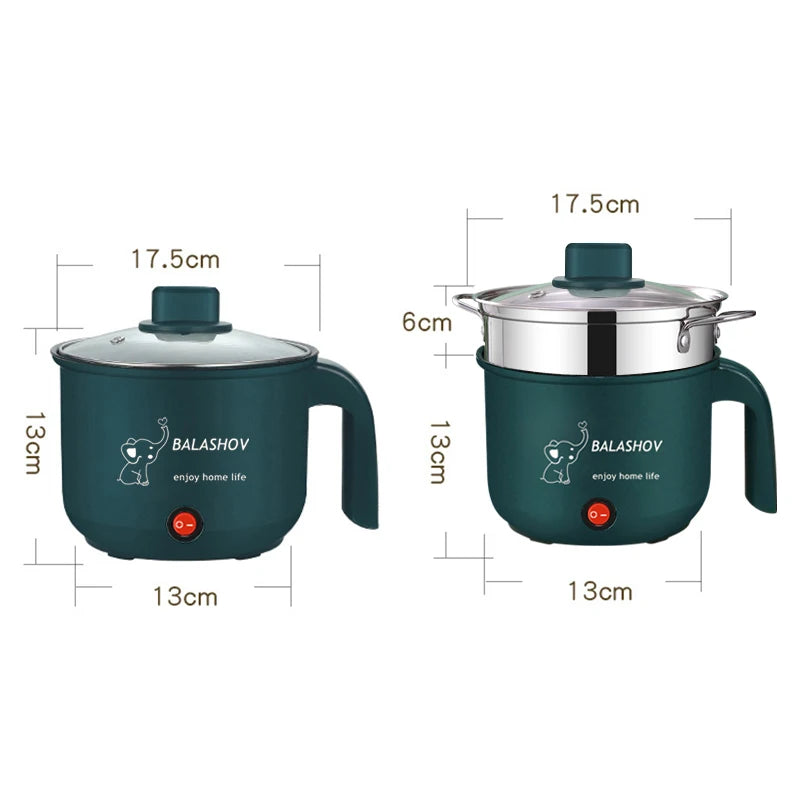 BALASHOV 1.8L Mini Electric Rice Cooker – Non-Stick Multifunction Electric Rice Cooker Axl