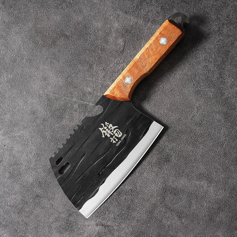 PLYS Forged Stainless Steel Chef Knife – Solid Wood Handle Chef Knife Axl
