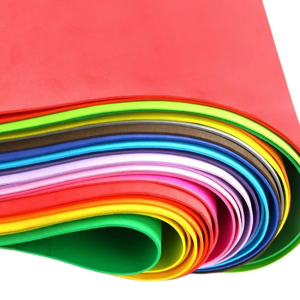 EVA Foam Sheets 10-Pack 50x50cm – DIY Craft Paper for Kids Foam Craft Sheets Axl