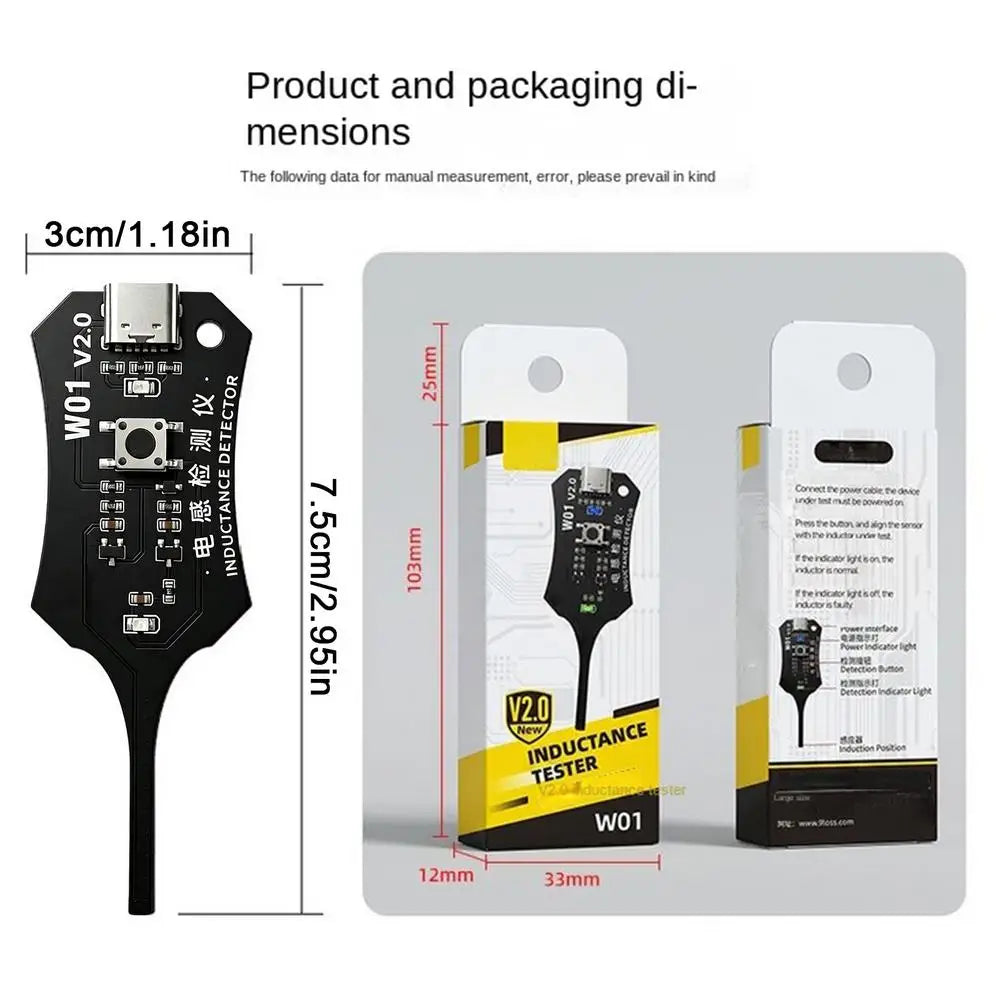 Electromagnetic Induction Tester – Coil & Circuit Detector Inductance Tester Axl Black