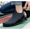 Men's Waterproof Ankle Rain Boots – Non-Slip Outdoor Fishing Men's Rain Boots Axl black 44