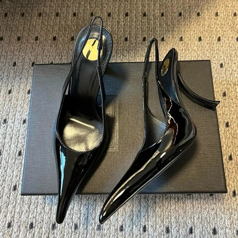 Women's Stiletto Slingback Heels – Pointed Toe Party Sandals Stiletto Slingback Heels Axl
