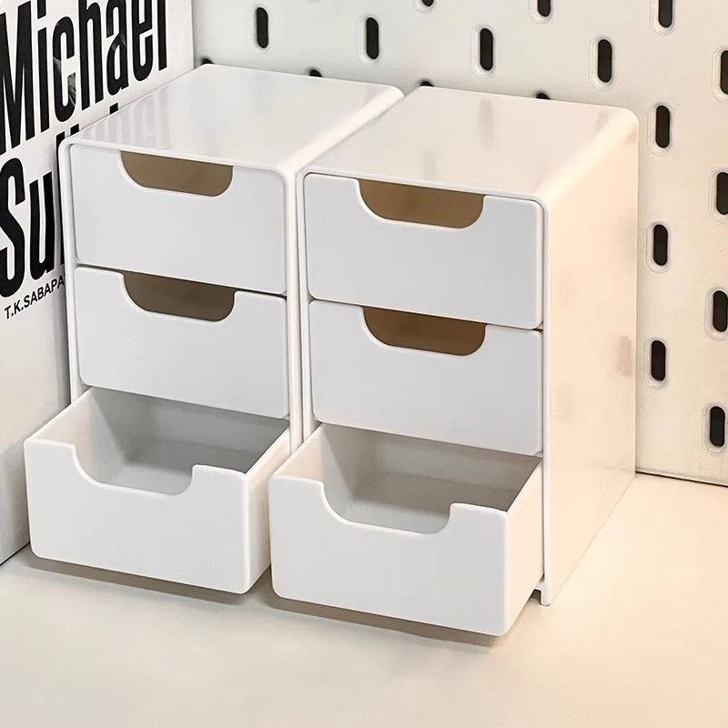 Mini 3-Layer Drawer Storage Box – Desk & Jewelry Organizer Drawer Storage Box Axl