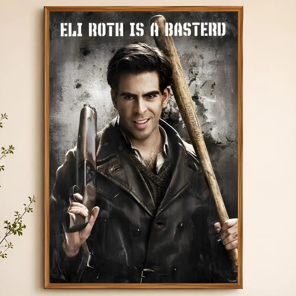 Inglourious Basterds Movie Poster – Peel & Stick PVC Wall Art Movie Wall Poster Axl White19 30X40cmNoframe