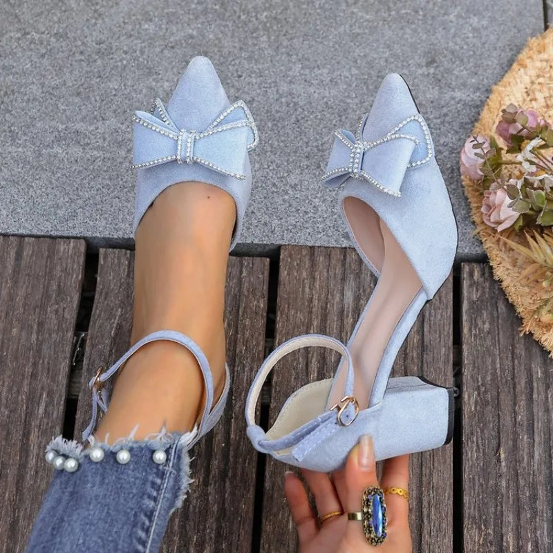 Women's Pointed Toe Buckle Strap High Heel Sandals – Sweet Style Heeled Sandals Axl