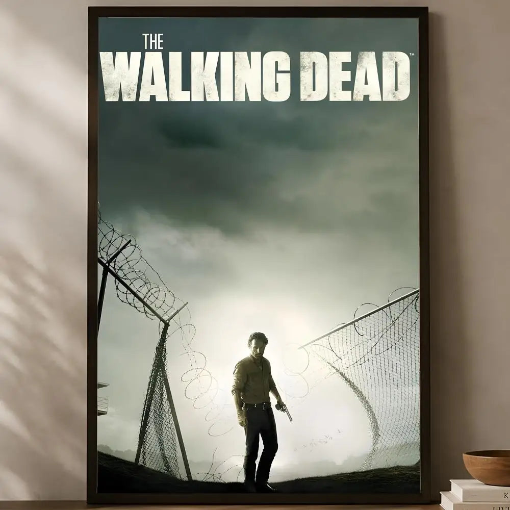 Walking Dead Self-Stick HD PVC Wall Poster – Waterproof Decor Wall Art Poster Axl White13 60X90cmNoframe