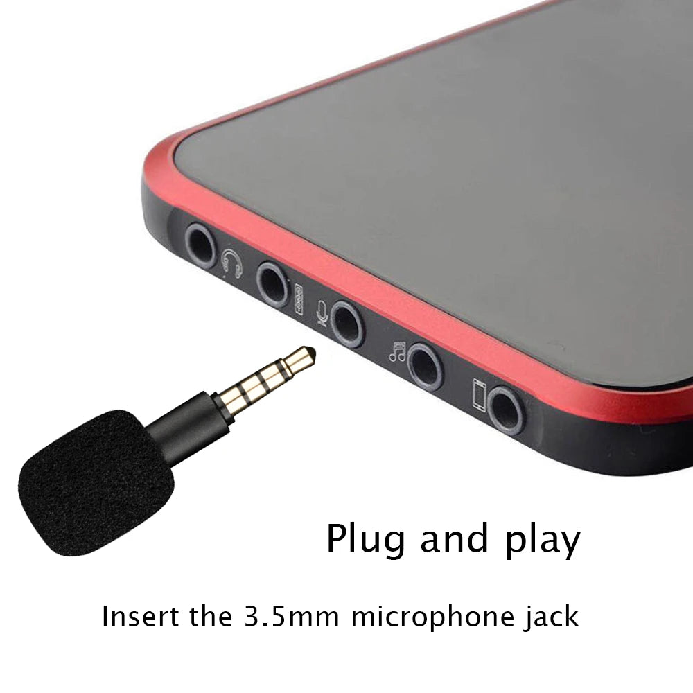 3.5mm Mini Condenser Microphone – Aux Mic for Phone & Laptop Condenser Microphone Axl