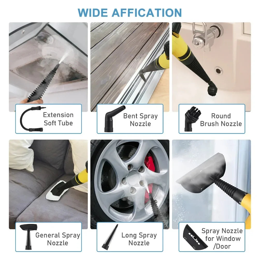 BALASHOV 1000W Handheld Steam Cleaner – Kitchen, Car & Home Handheld Steam Cleaner Axl