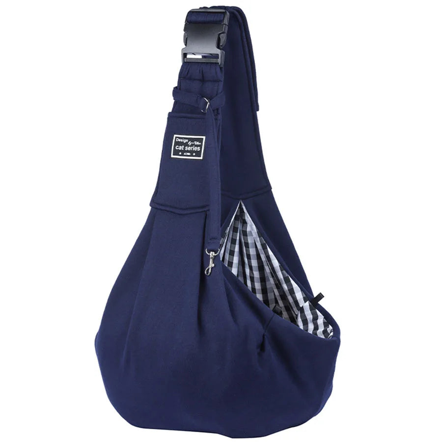 Single Shoulder Pet Carrier Bag – Adjustable Strap, Up to 6.5kg Pet Carrier Bag Axl Blue